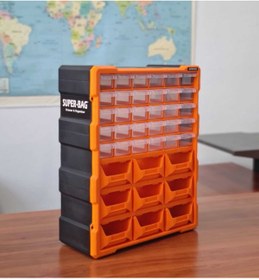 Resim Superbag Monoblok Avadanlık Ve Çekmece 39 Gözlü Seti Hobby Organizer Düzenleyici 30 Çekmece 9 Avadanlık Turun 
