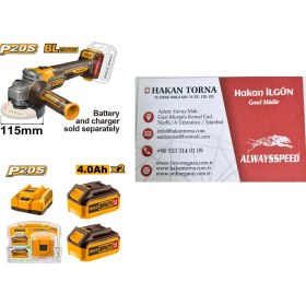 Resim Aingco Şarjlı Spiral Taşlama Avuç Içi Taş Motoru 20V 4.ah 