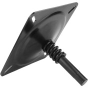 Resim Xurunkeji Tekne Koltuğu Kaidesi Tekne Koltuğu Tabanı Koltuk Montaj Plakası 3/4 İnç Tekne Koltuğu Kaide Direği İçin Yaylı 2-3/4 İnç Çelik Pim 