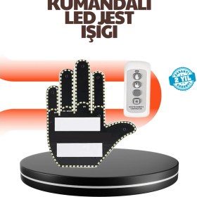 Resim Araç Için Eğlenceli LED El Işareti Işığı 