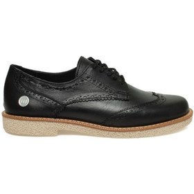 Resim Mammamia D24ya-710 Kadın Deri Oxford Ayakkabı D24YA-710-R7307 Siyah 