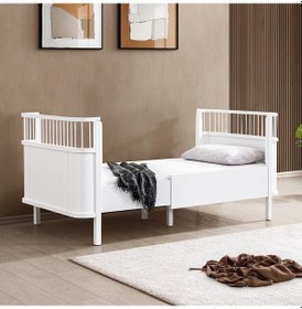 Resim Mdf Beşik Trend Büyüyen Beşik 90x130 Trend Karyola 90x190 - Beyaz 