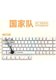 Resim 74 Tuşlu Klavye Keycaps, Yan Baskılı Arka Aydınlatmalı Pbt 60/61/68 Mekanik Klavyelerle Uyumludur. 