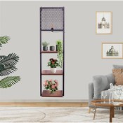 Resim RMDSHOP Kitaplıklı Aplik Duvar Rafı Ve Lambader 