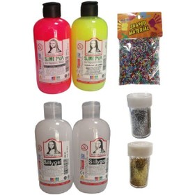 Resim Slime Slaym Yapma Seti 250Ml 4 Adet + Toz Sim 2 Adet + Köpük N11.153 