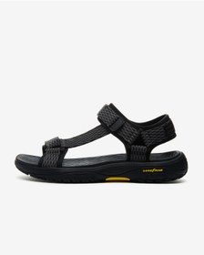 Resim Skechers Lomell - Rip Tide Erkek Siyah Sandalet 204351 Bkgy 