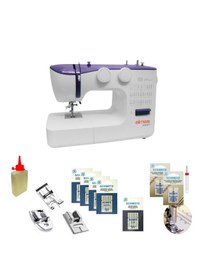Resim Elmas 990P Dikiş Makinesi Mor + Ayak İğne Seti 