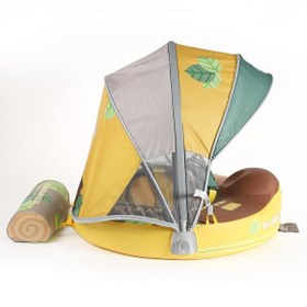 Resim Mambobaby Emniyetli Gölgelikli Ve Ayak Destekli Bebek Yüzme Simidi 