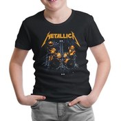 Resim Llord T-Shirt Llordd T-Shirt Metallica - Sticks Siyah Çocuk T-Shirt 