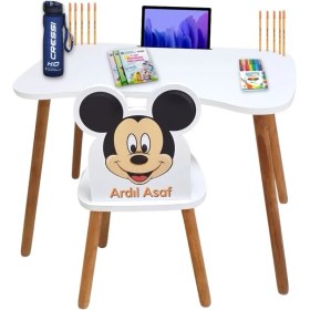 Resim Liva Ahşap Çocuk Aktivite Masa ve Sandalye Takımı - 4-12 Yaş 