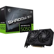 Resim Msı Geforce Rtx 5050 8g Shadow 2x Oc 8gb Gddr6 128B DX12 Pcıe 5.0 X16 (3xdp 1xhdmı) 