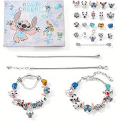 Resim Sevimli anime çizgi film Stitch DIY alaşım bileklik, arkadaşlar ve aile için hediye olarak mükemmel, tatiller veya doğum günleri için ideal—en sevdiği tercih 