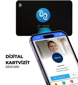 Resim Destade NFC ve QR Kodlu Dijital Kartvizit - Tek Dokunuşla İletişim 