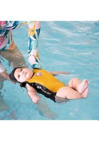 Resim Owlishop Owli Swimwarm Üşütmeyen Bebek Mayosu Sarı - Siyah 