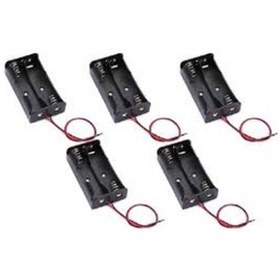 Resim Karledd 5 Adet 2X Pil Yuvası Kalem Pil Için 2Li Aa Pil Kutusu Yatağı 