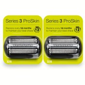 Resim 2 adet S3 Serisi 3 Tıraş Yedek Başlıkları - Hipoalerjenik Folyo & Kesici Tıraş Bıçakları, 3040s, 300s, 310s, 320s, 3050cc, 360s, 370cc-4, 3090cc Modelleriyle Uyumlu 