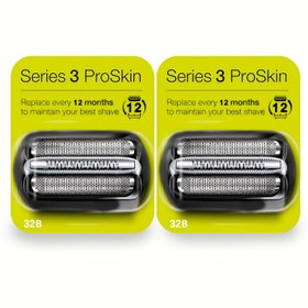 Resim 2 adet S3 Serisi 3 Tıraş Yedek Başlıkları - Hipoalerjenik Folyo & Kesici Tıraş Bıçakları, 3040s, 300s, 310s, 320s, 3050cc, 360s, 370cc-4, 3090cc Modelleriyle Uyumlu 