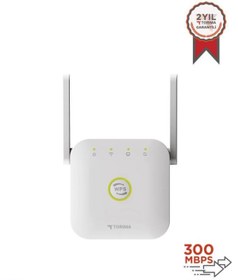 Resim Torima WR-25 Beyaz Wifi Sinyal Yakınlaştırıcı Güçlendirici Router 300Mbps 