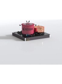 Resim Kenzlife ankastre modülü kabini lutetyum gri ocak altı tezgah aparatı 