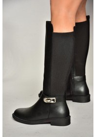 Resim Fox Shoes T820880209 Siyah Dalgıç Kumaş Klasik Çizme 