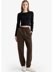 Resim Defacto Beli Lastikli Jogger Eşofman Altı X5391az25wnbn258 Kahve 