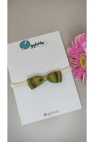 Resim Yeşil Fiyonk Bebek Bandana 