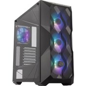 Resim Coolermaster Masterbox TD500 Tg Siyah 650W 80+ Bronze 4X12CM Argb Fanlı Mesh Ön Panel Pencereli Midtower Kasa 