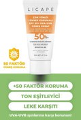 Resim Licape çok yönlü yüksek korumalı spf +50 faktör uva - uvb güneş krem 50 ml 