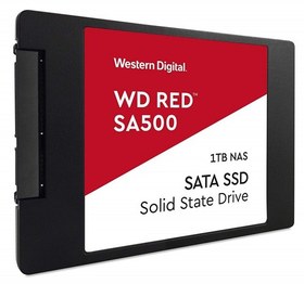 Resim WD Red SA500, WDS100T1R0A, 1TB, 560/530, SERVER ve NAS için Enterprise, 2,5" SATA, SSD 