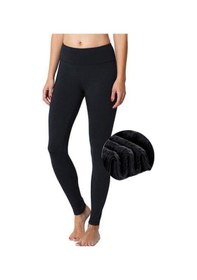 Resim Marka Sportwear 25620-Kadın Siyah Içi Peluş Kışlık Termal Taytsiyahl Siyah 