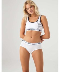 Resim U.S. Polo Assn. U.s Polo Assn. 66255 Kadın Büstiyer Şort Takım-beyaz Beyaz 