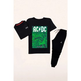 Resim Trendypassion Acdc Baskılı Eşofman Takımı 