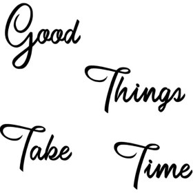 Resim Gmwax Good Time Duvar Dekor Sticker 40 x 40 cm 