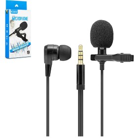 Resim KULAKLIK MİKROFONLU YAKA 3.5 AUX 1.5MT HADRON HD-567 