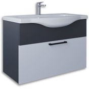 Resim TETA HOME Eko 80 Cm Mdf Banyo Lavabolu Alt Dolap 