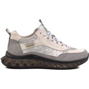 Resim Guja Gri Hakiki Deri Erkek Spor Ayakkabı 25Y592 M 