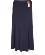 Resim Hesna Kadın Bensu Büyük Beden Sandy Çapraz Astarsız Lacivert Etek Lacivert 