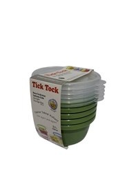 Resim Hobby Life Tick Tock Hava Sızdırmaz Saklama Kabı 5'li Set 5 x 250 ML Yeşil 