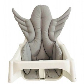 Resim Pamuk Atölyesi Antilop Melek Kanatlı Küçük Mama Sandalyesi Minderi - Gri 