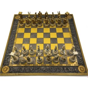 Resim Mitolojik Taşlı Büyük Dekoratif Satranç Seti 