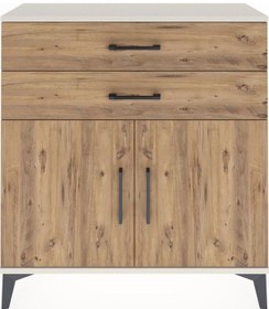 Resim Arges Şifonyer Tek Raflı 2 Çekmeceli 2 Kapaklı 88x30x96 Aytaşı-çam Aytası 