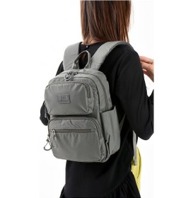 Resim Unisex Sırt Çantası Paraşüt Kumaş Hafif Çok Cepli Yağmur İtici Kumaş 34 24 Cm 571 Collection Gri 