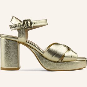 Resim Marcatelli Gold Adel Platform Topuklu Ayakkabı 