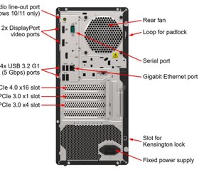 Resim LENOVO ST50 V2 7D8JA043EA-V2 XEON E-2324G 32GB(1x32) 2x960 SSD 4U TOWER Raid 0,1 Server 