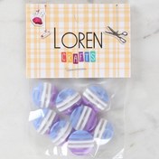 Resim Loren Crafts 8'li Desenli Düğme - 1092 