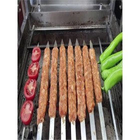 Resim Bev Kitchen 12 Adet Profesyonel Metal Kıyma Şiş (Adana-Urfa-Antep Kebap Şişi) 
