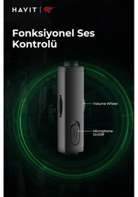 Resim Havit Gamenote H2002E Kablolu Çıkarılabilir Mikrofonlu Oyuncu Kulaklığı 