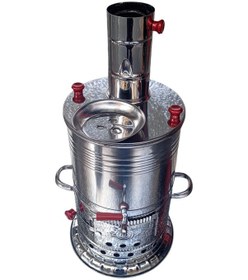 Resim Odunlu Tek Musluklu Çelik Semaver 5 Lt -126 