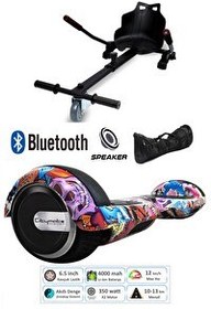 Resim Citymate Elektrikli Kaykay Scooter Hoverboard Akıllı Dengeli - Hover Kart - Çanta Full Paket Desen10 