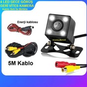 Resim Ucuzcu Market Geri Vites Kamera (4 LED Gece Görüş + Kablo Seti Ile Birlikte) 